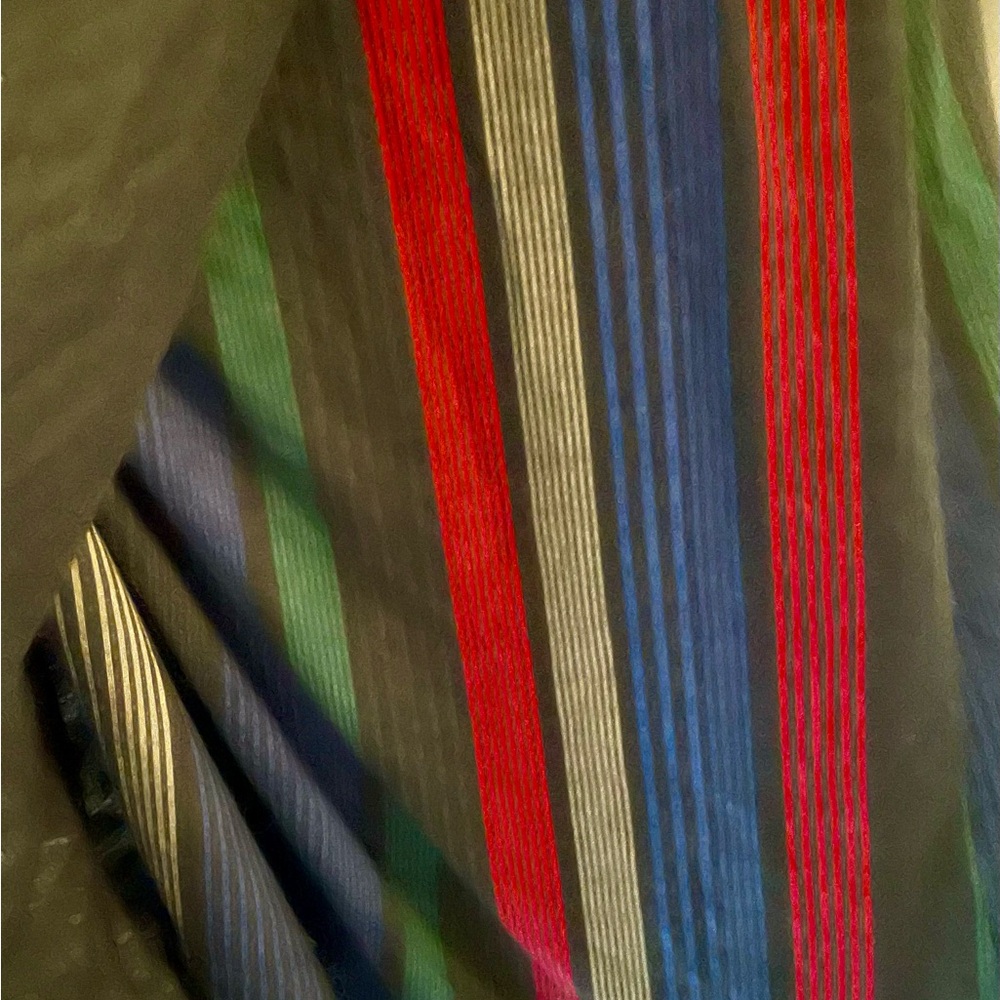 Striped Wrap Dress Banana Republic large - Picture 6 of 6